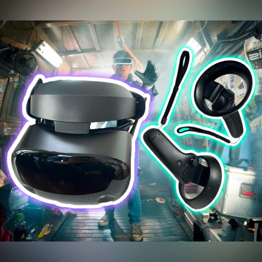 Samsung HMD Odyssey+ VR with controllers and hard carrying case